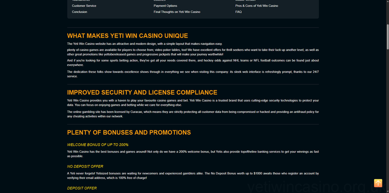 Yetiwin Casino Casino